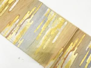 アンティーク　波にヱ霞模様織出し暈し袋帯（材料）